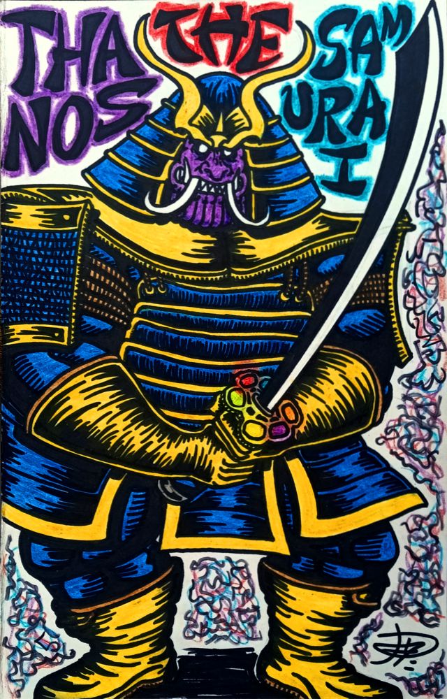 Colored Thanos Samurai
