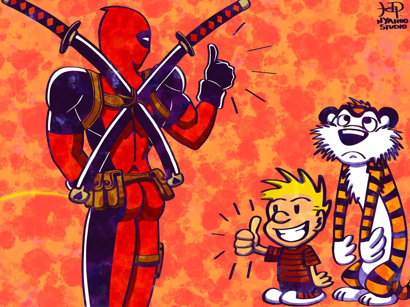 Deadpool meets Calvin and Hobbes (2023)