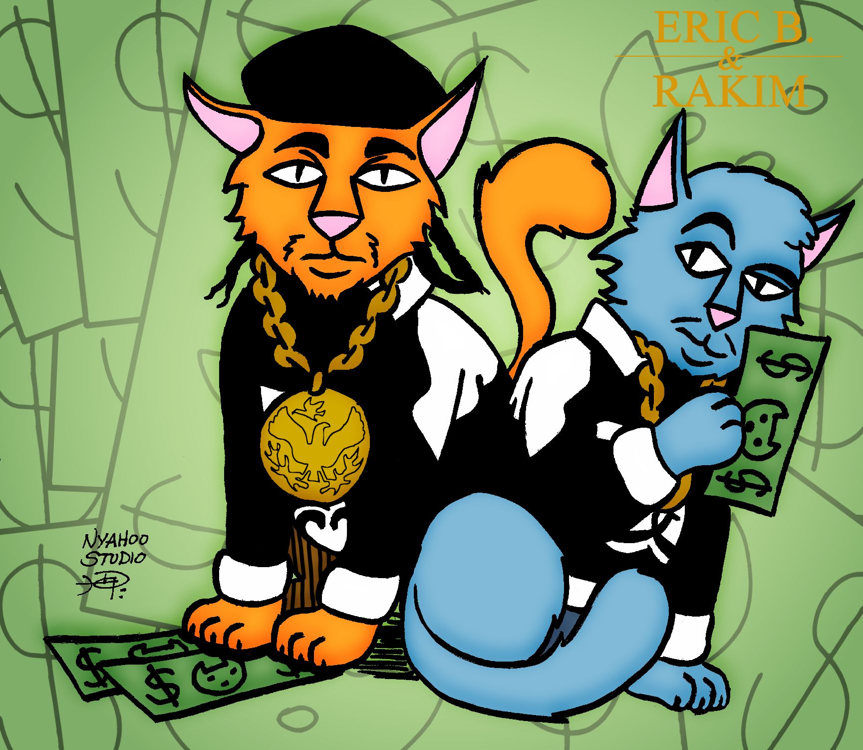 Eric B and Rakim as Cat